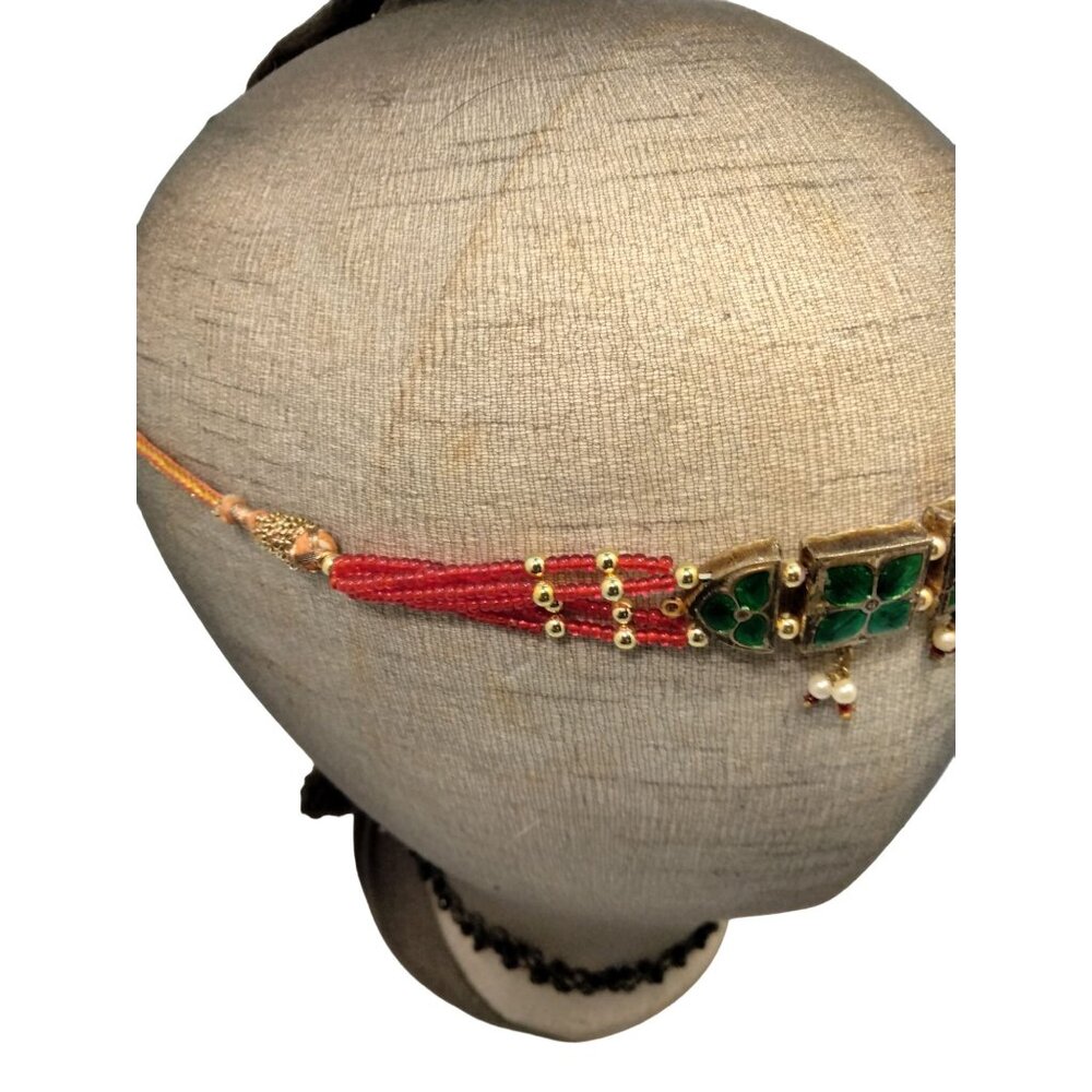 Hair Jewelry Headpiece Hairband Rhinestone Bollywood Beaded Headband Belt - Picture 5 of 10